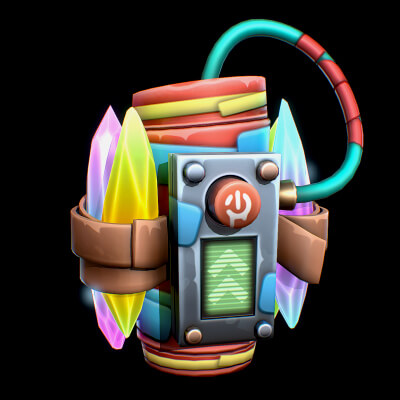 Stylized Crystal Shard Bomb