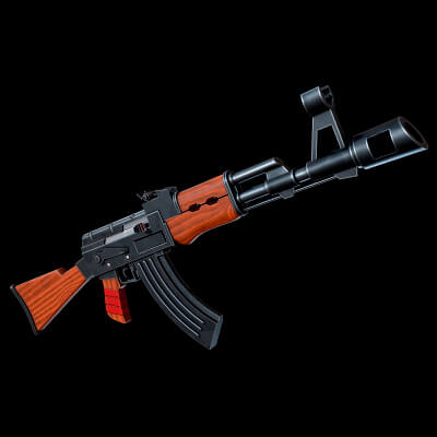 Stylized Vintage Military Rifle