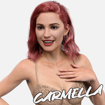 Carmella Character Morph for Genesis 8 Female by CGSerpent