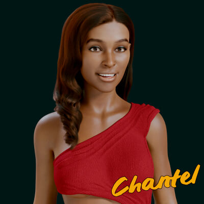 Chantel Character Morph for Genesis 8 Female