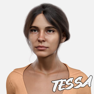 Tessa Character Morph for Genesis 9