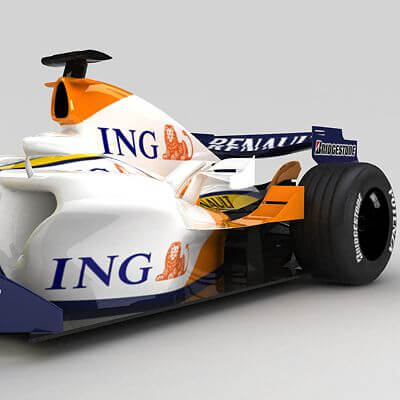 F1 2007 ING Renault R27 - 3D Model by CGShape