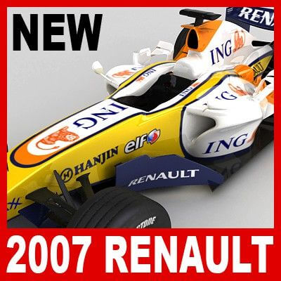F1 2007 ING Renault R27 - 3D Model by CGShape
