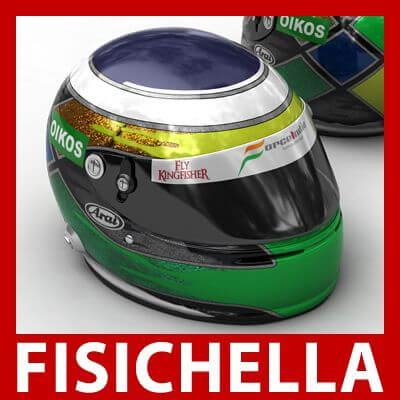 Helmet F1 2009 Giancarlo Fisichella - 3D Model by CGShape