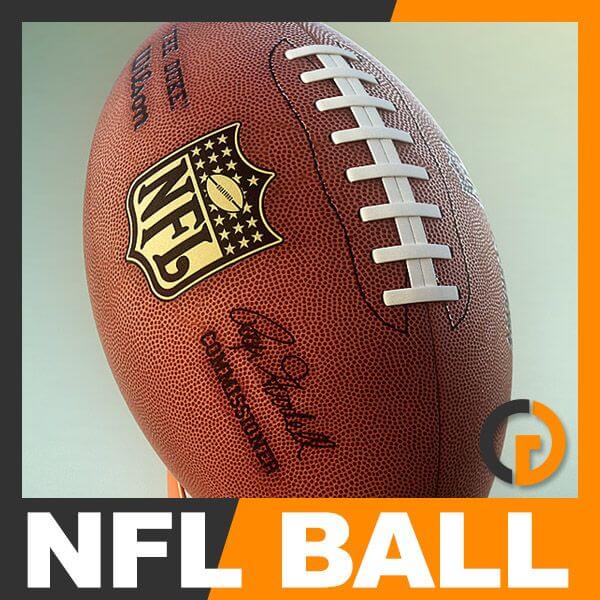 NFL Official Game Ball 3D Model by CGShape