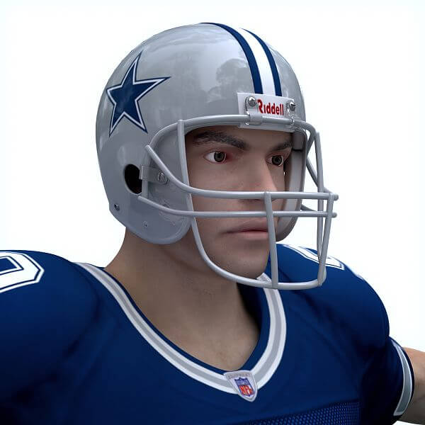 NFL Player Dallas Cowboys 3D Model