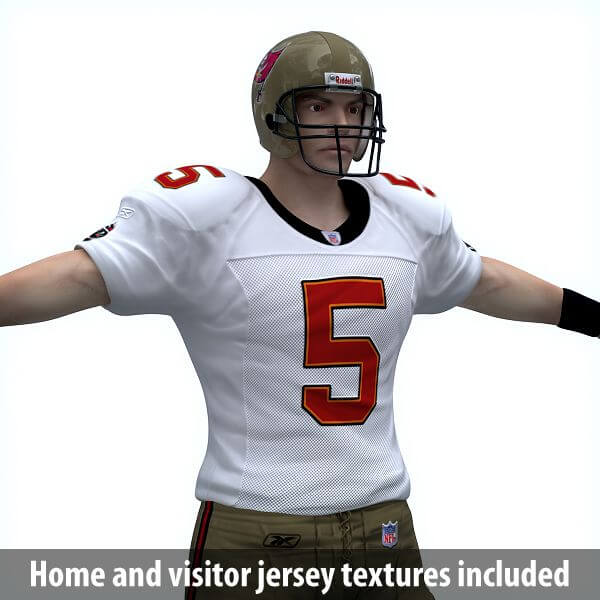 NFL Player Tampa Bay Buccaneers - 3D Model by CGShape
