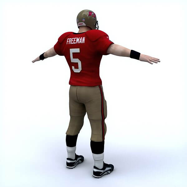 NFL Player Tampa Bay Buccaneers - 3D Model by CGShape