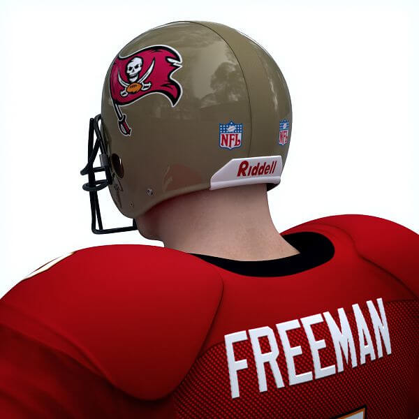 NFL Player Tampa Bay Buccaneers - 3D Model by CGShape