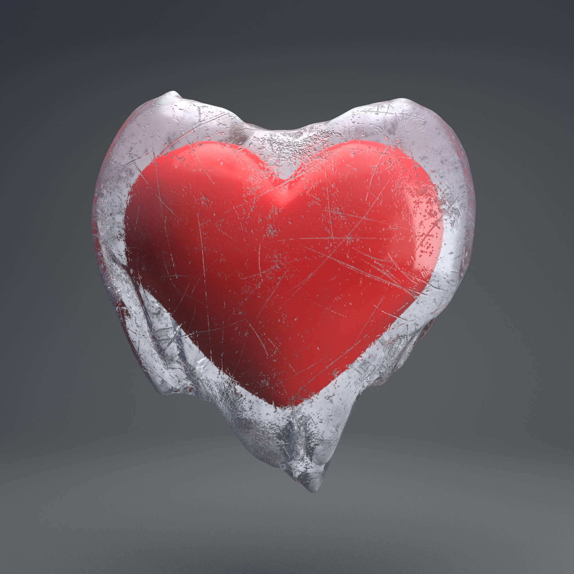 Frozen Heart 3D Model by CGZen