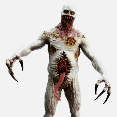 Infected Humanoid Mutant Horror Creature