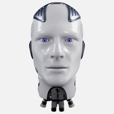 Male Robot Head