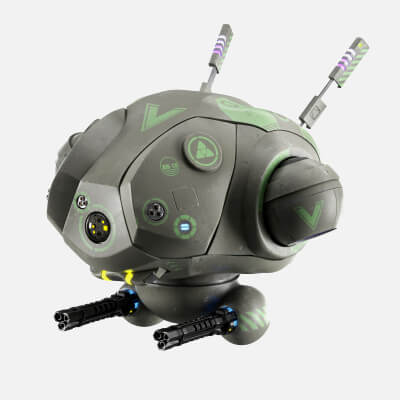 Sci-Fi Military Drone