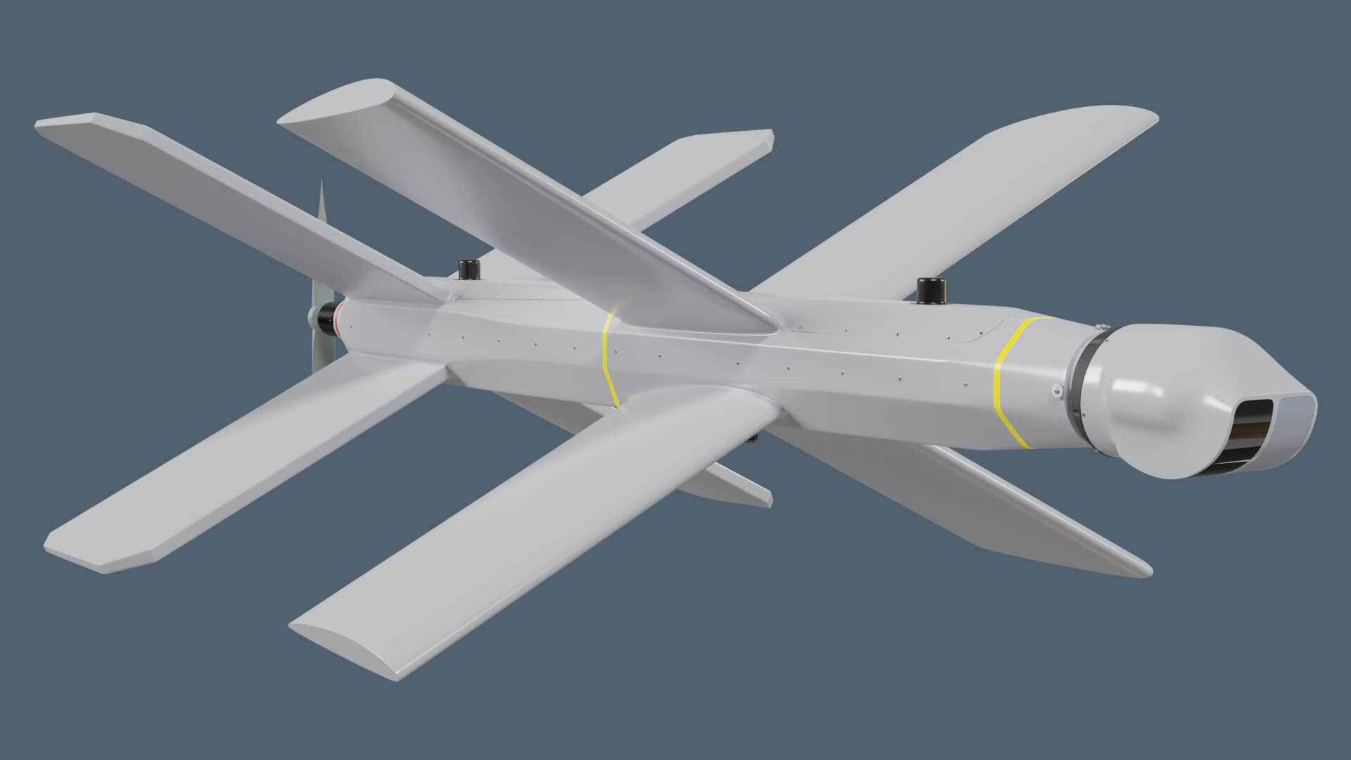 Lancet Drone High Poly 3D Model by Chamod