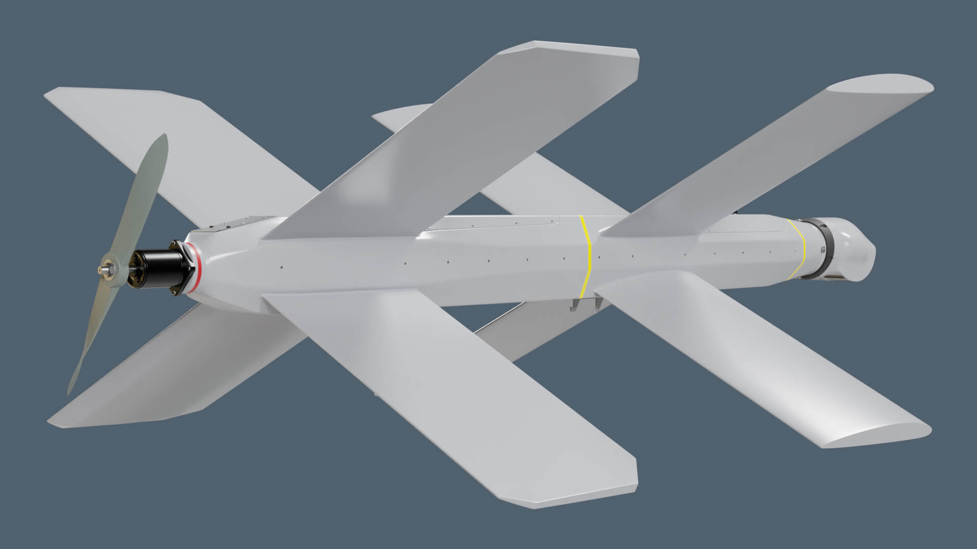 Lancet Drone High Poly 3D Model by Chamod