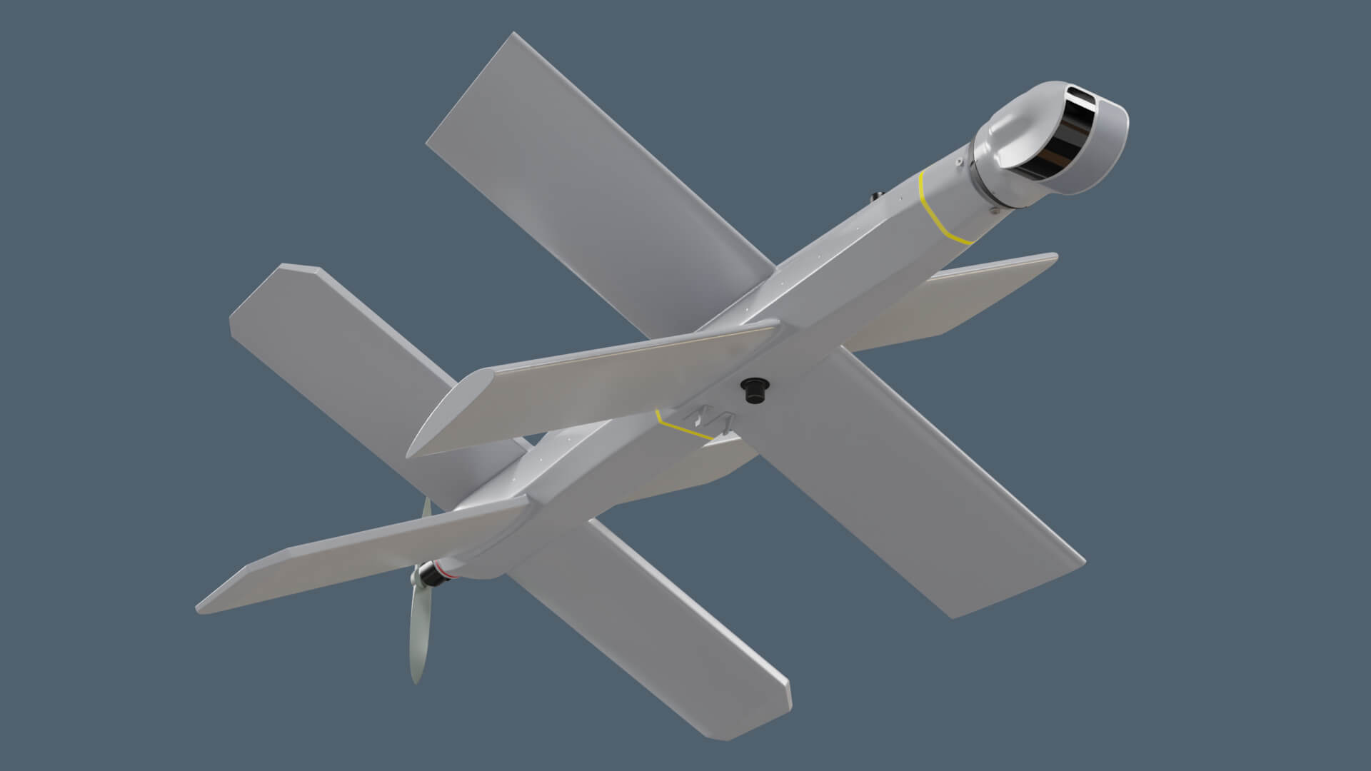 Lancet Drone High Poly 3D Model by Chamod