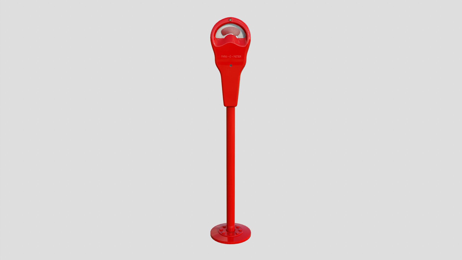 Parking Meter Red 3D Model by Chamod