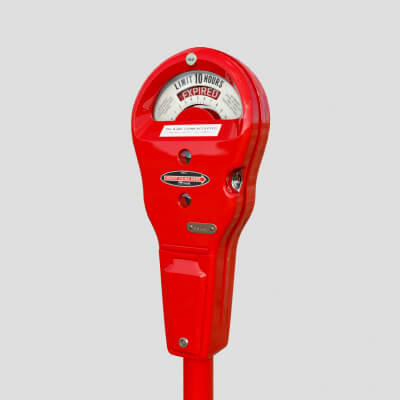 Parking Meter Red - 3D Model by Chamod