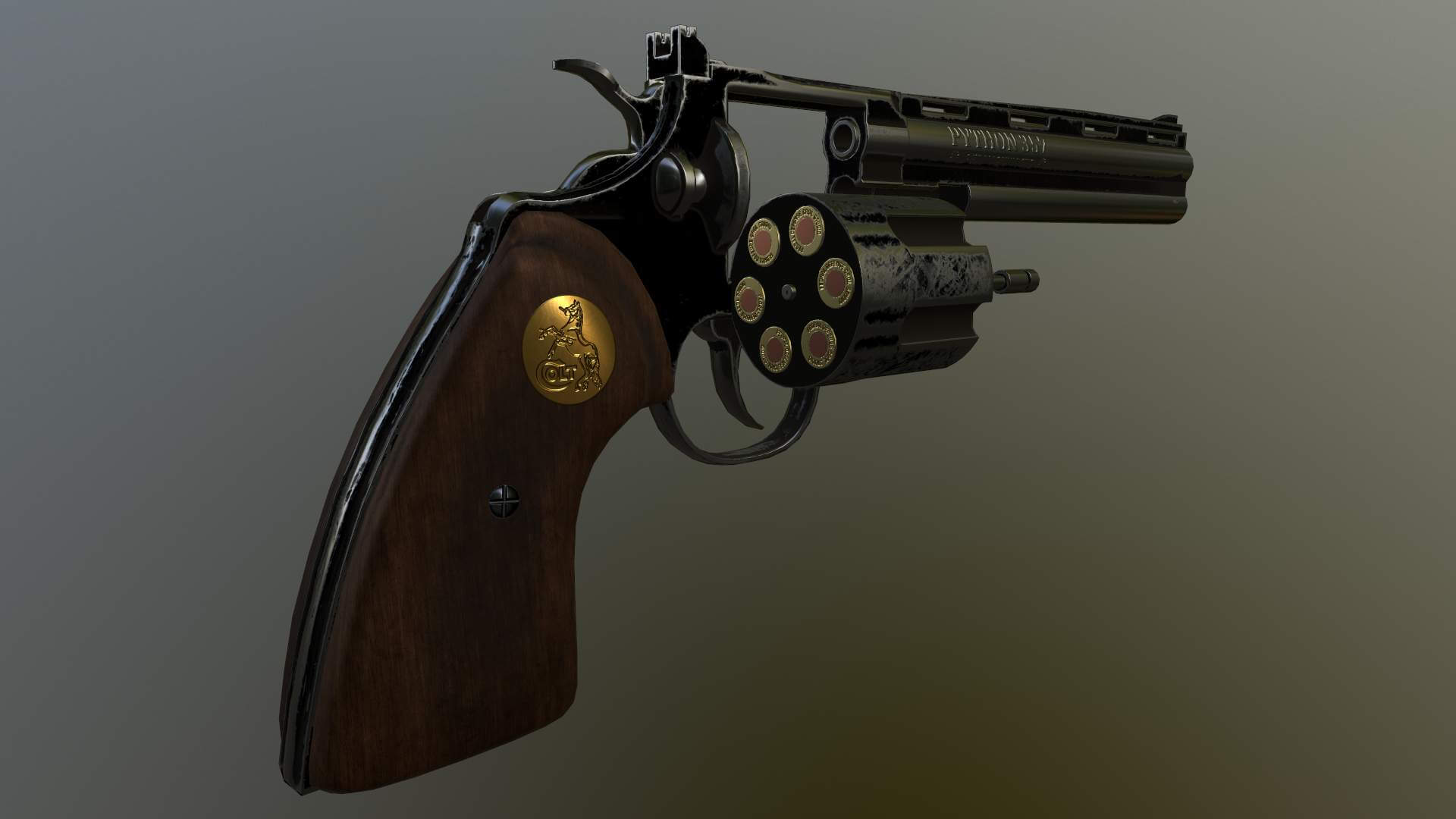 Colt Python - 3D Model by chander1980