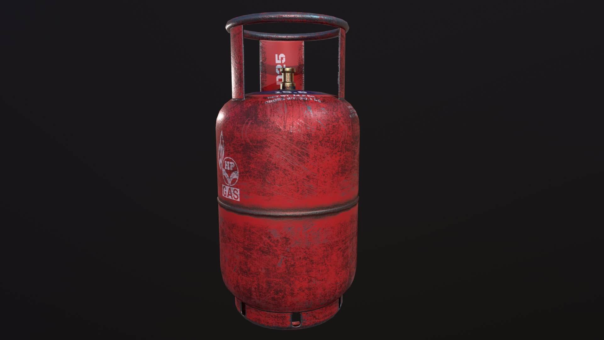 LPG Cylinder 3D Model by chander1980