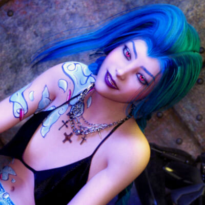 CW_Jinx for Genesis 8 Female