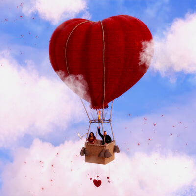 Heart Hot Air Balloon