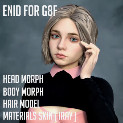 Enid for G8F - Character and Hair