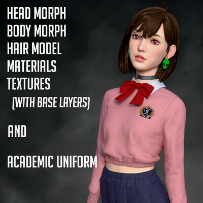 Mina - Character Hair and Clothing