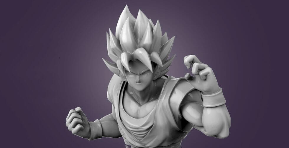 Goku Dragon Ball Figurine - 3D Model by cheriloyet
