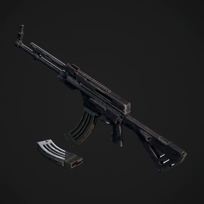 Assult Rifle X1 - 3D Model by chhatrashal