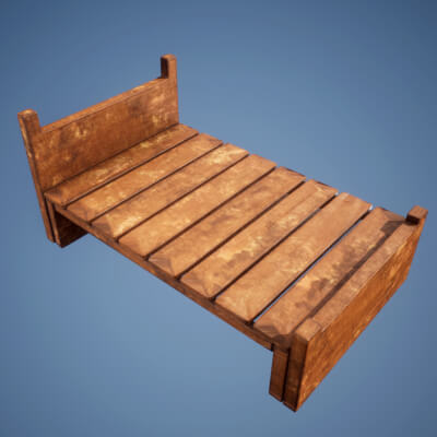 Bed Wooden A