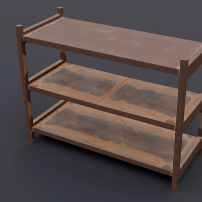 Blender Object Rack Item Racks X1 - Free 3D Model by chhatrashal