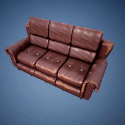 Sofa Old Brown