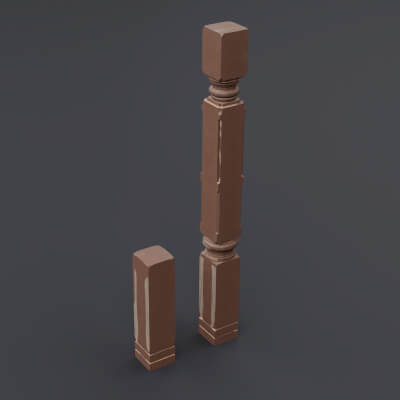 Wooden Pole C1