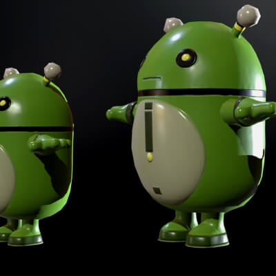 Robot 8 Game Ready - 3D Model by Chibibi