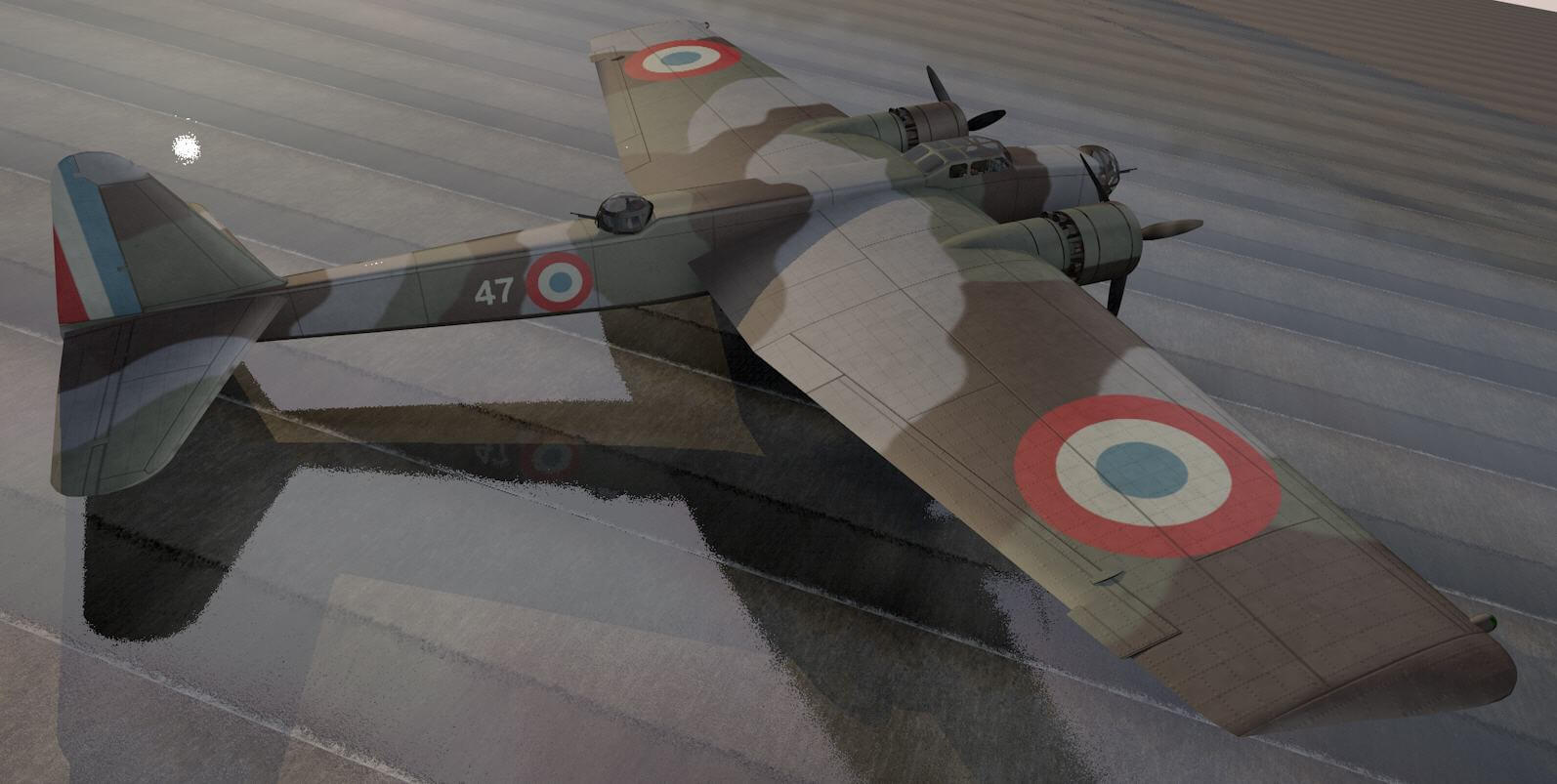 Amiot 143M 3D Model by ChipBassChaos