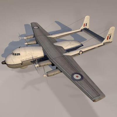 Armstrong Whitworth AW-660 Argosy 3D Model by ChipBassChaos