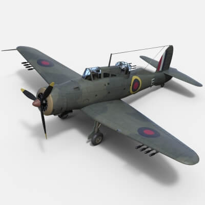 Blackburn Roc Mk-1 3D Model by ChipBassChaos
