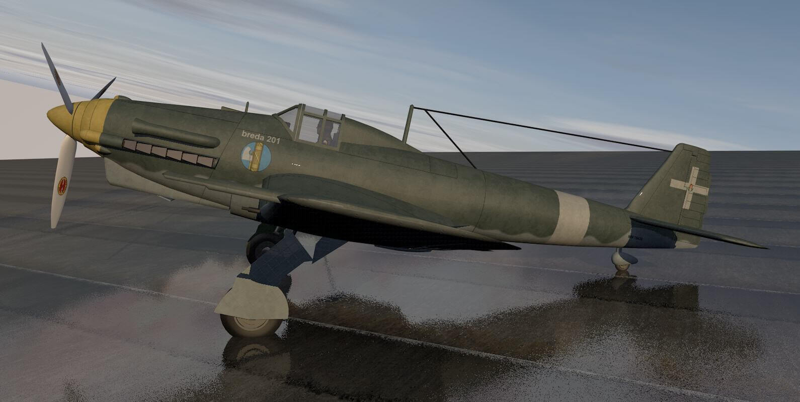 Breda Ba201 3D Model by ChipBassChaos