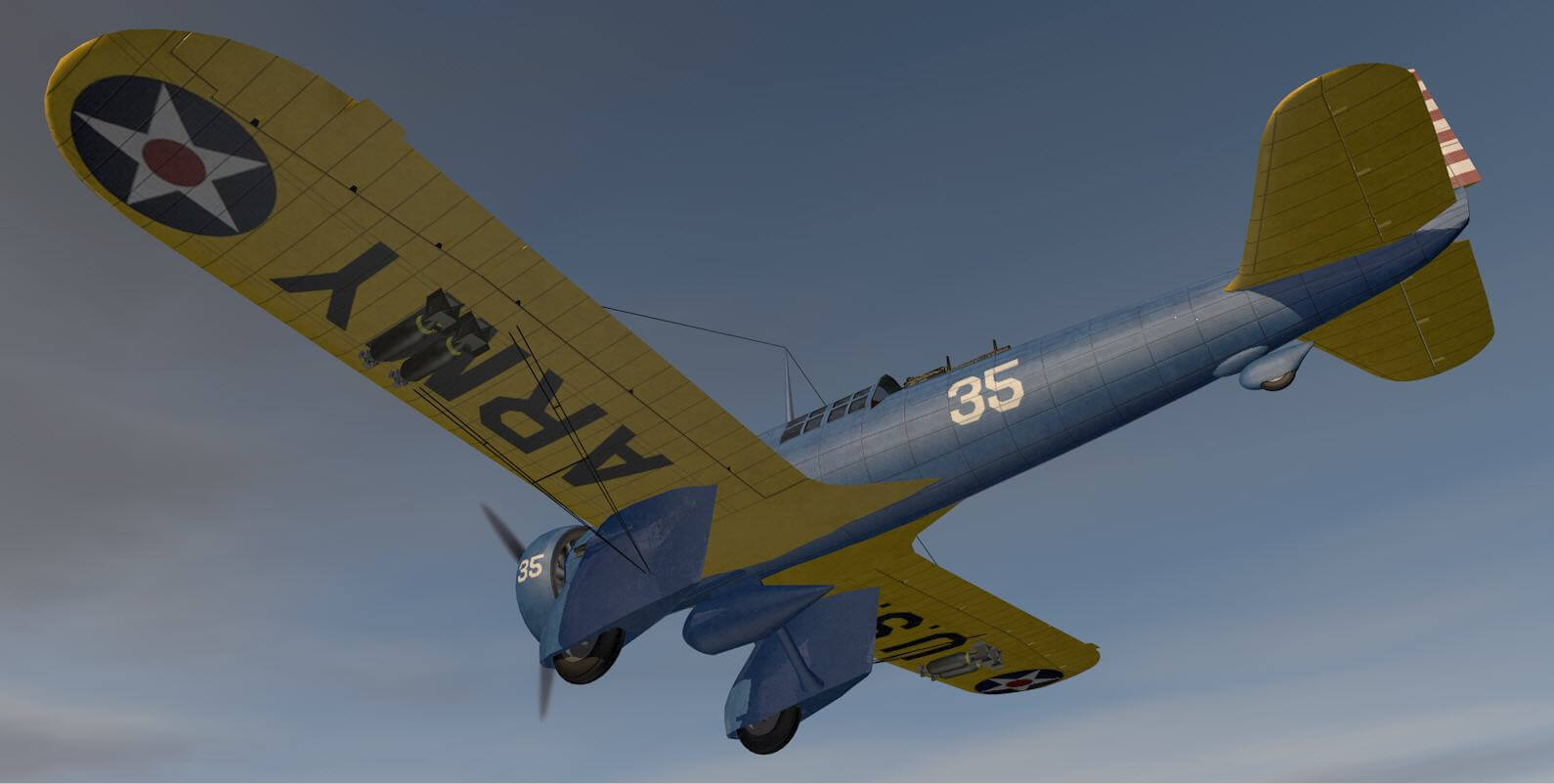 Curtiss A12 Shrike 3D Model by ChipBassChaos