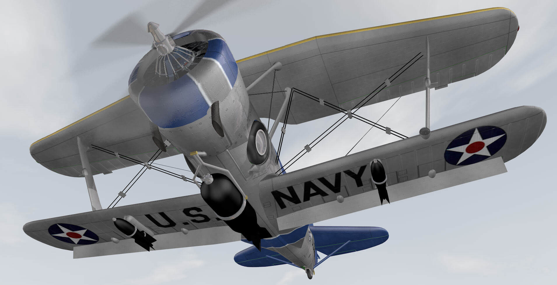 Curtiss SBC4 Helldiver 3D Model by ChipBassChaos