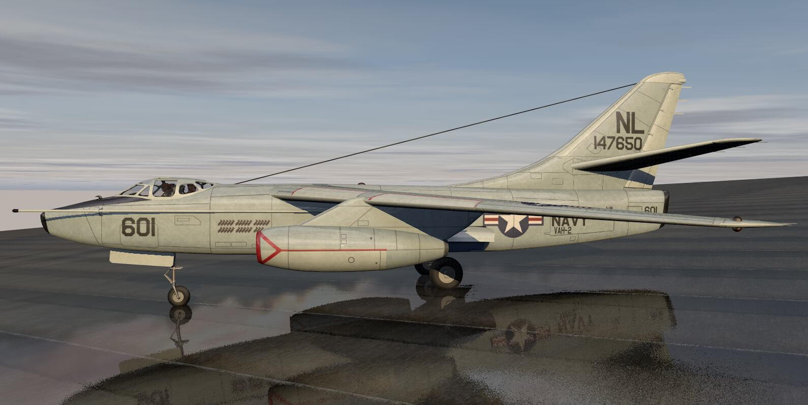 Douglas A-3B Skywarrior 3D Model by ChipBassChaos