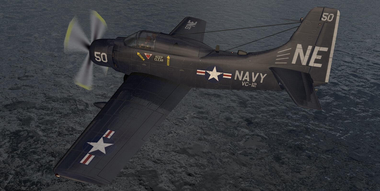Douglas EA-1E or AD-5W Skyraider 3D Model by ChipBassChaos