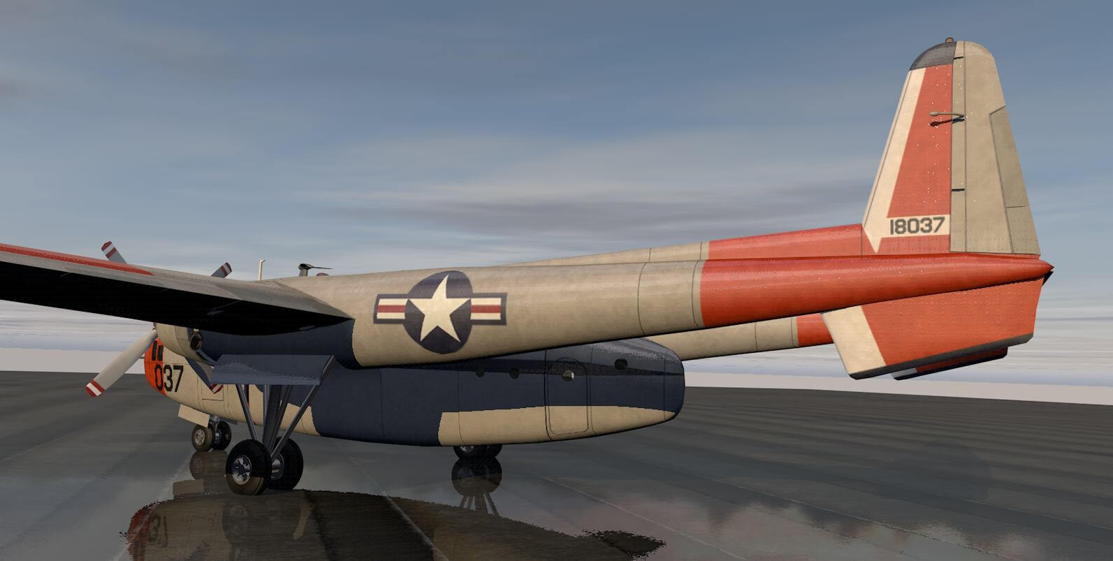 Fairchild C119 Flying Boxcar 3D Model by ChipBassChaos