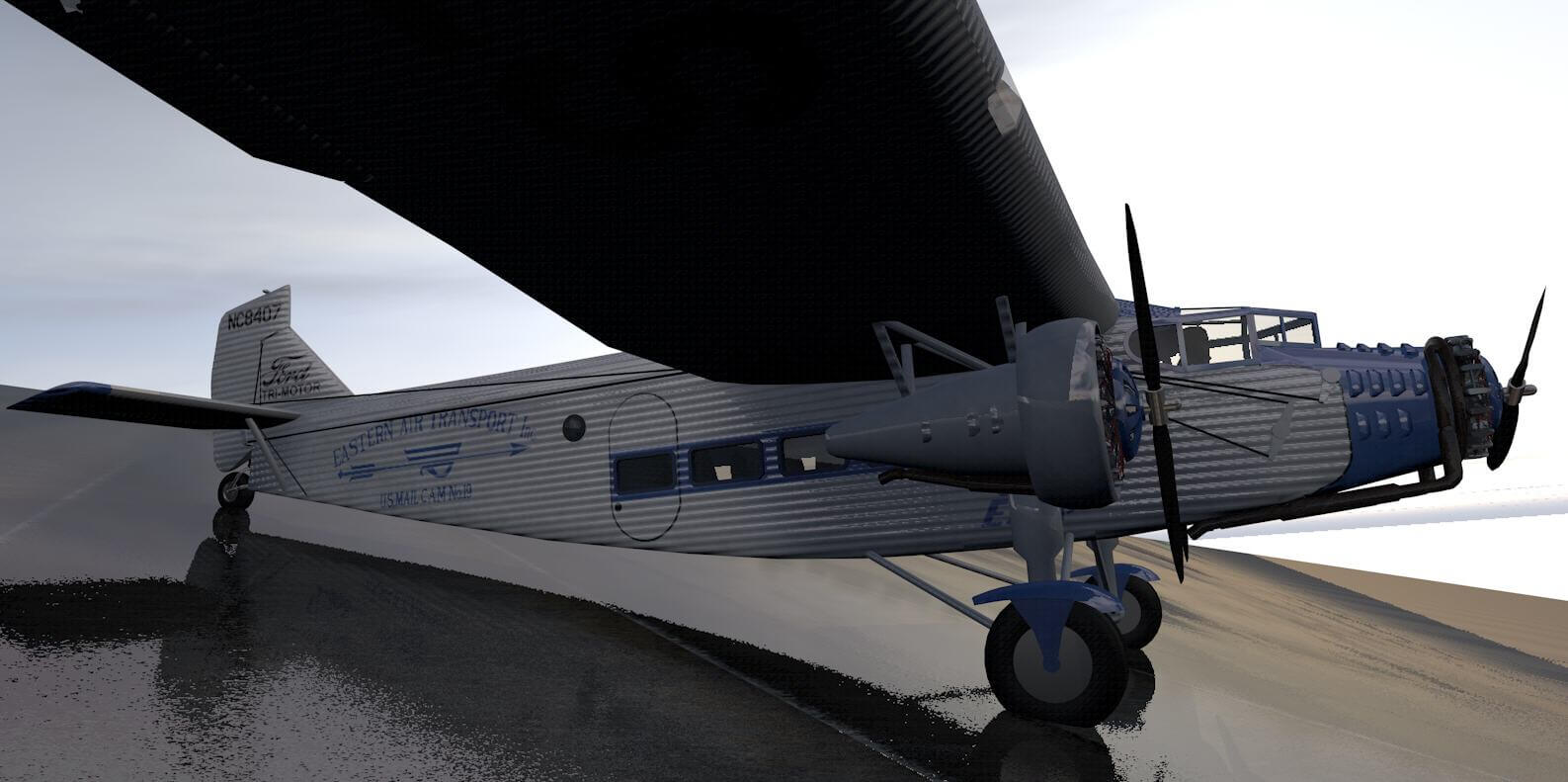Ford Trimotor 3D Model by ChipBassChaos