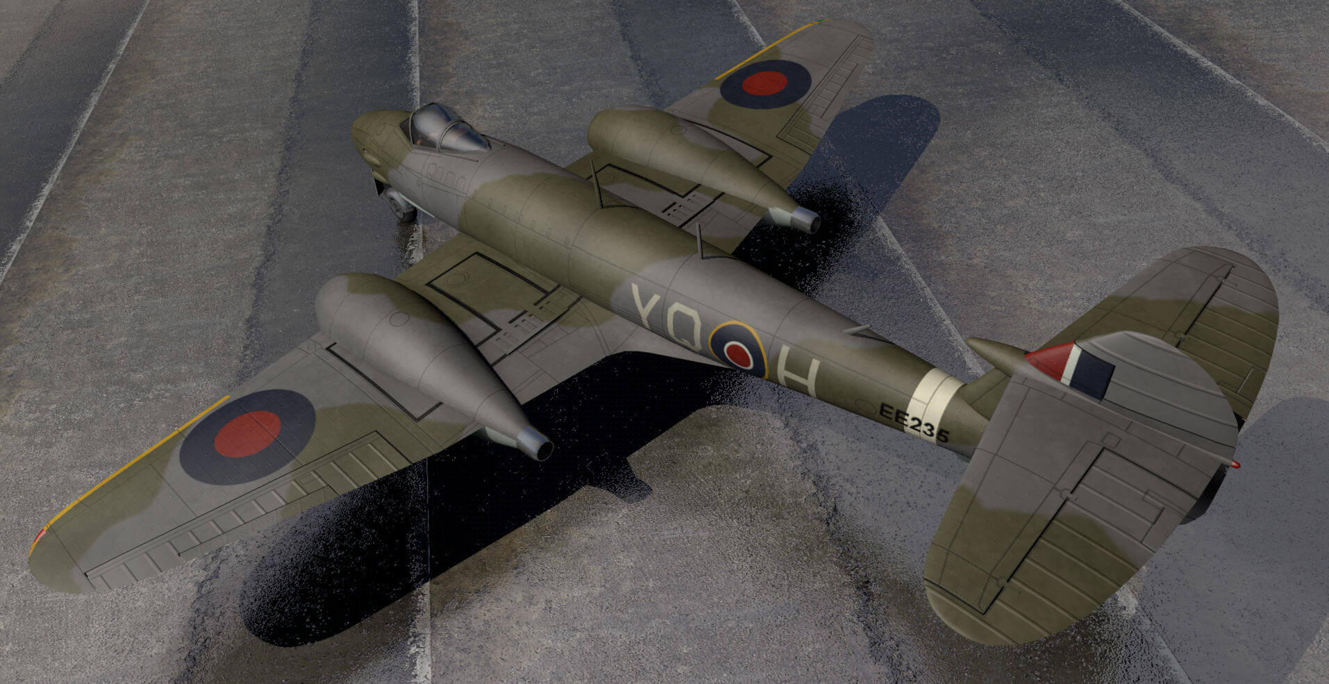Gloster Meteor F Mk3 3D Model by ChipBassChaos