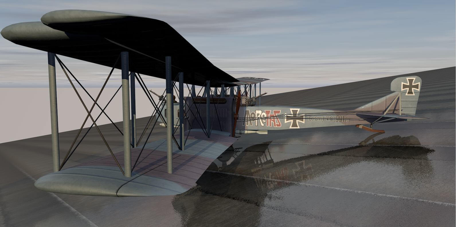 Gotha G4 (GIV) 3D Model by ChipBassChaos