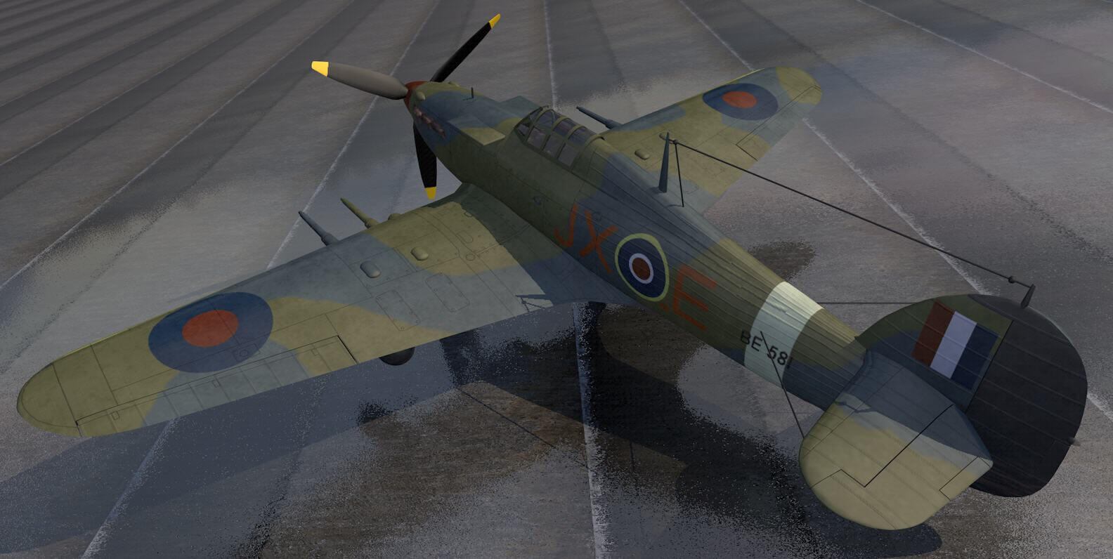 Hawker Hurricane Mk-2c Night Fighter 3D Model by ChipBassChaos