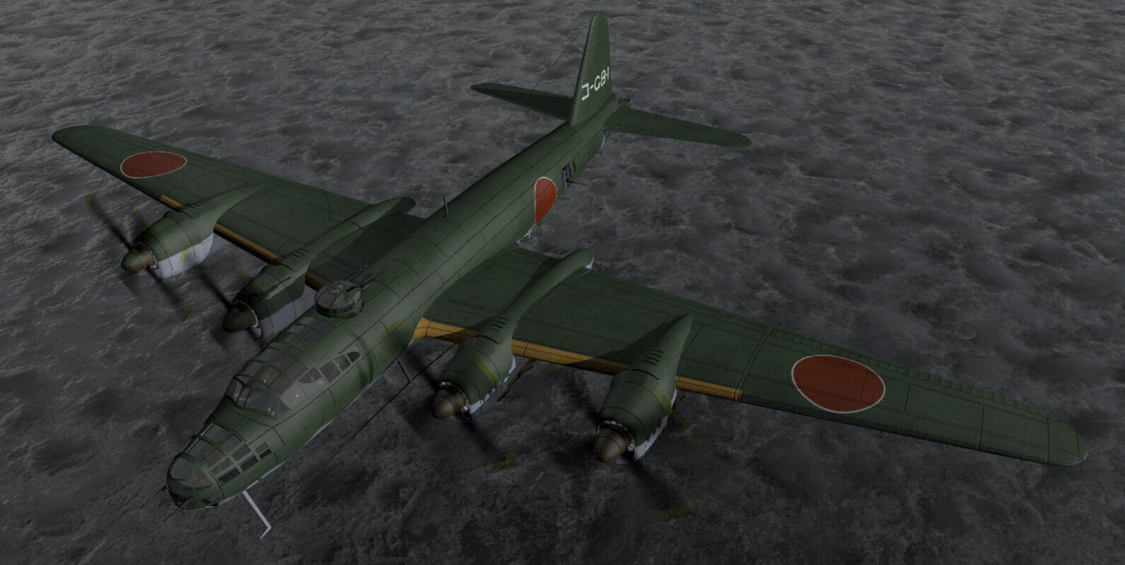 Nakajima G8N1 Renzan Rita 3D Model By ChipBassChaos