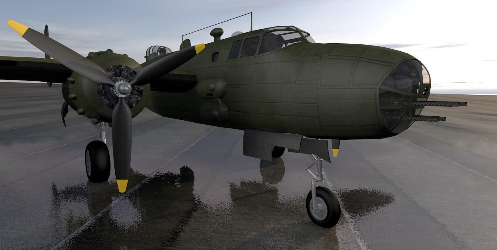 Maquette Avion Revell 1/48 - North American B-25D Mitchell - Réf 04977 - Occasion